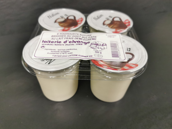 yaourt nature laiterie d'Elvange